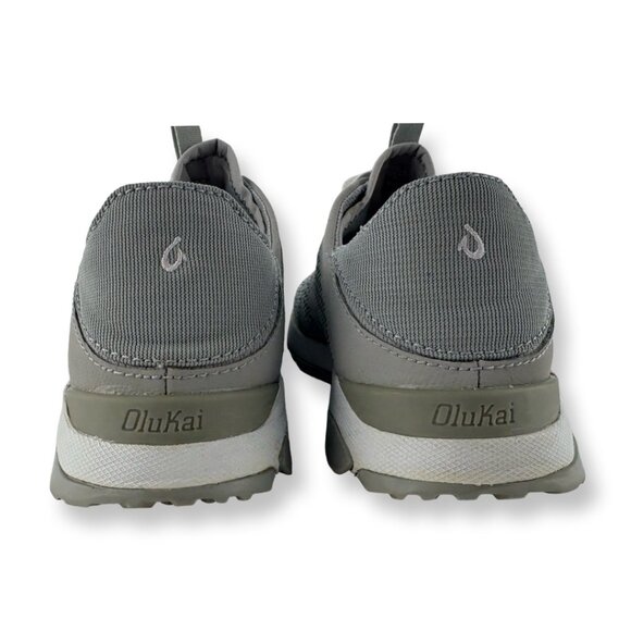 OluKai Women’s Slip-On Athletic Shoes Light Gray White Size US 9 EU 39 - Picture 4 of 11